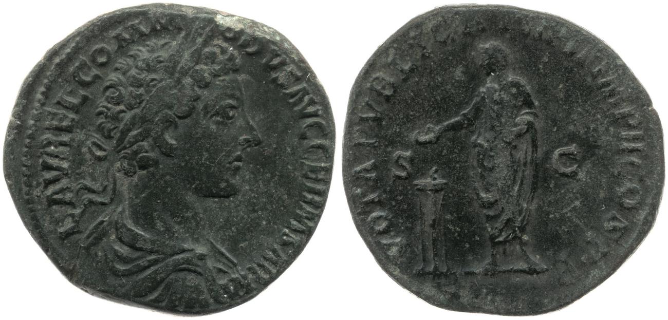 аверс RIC III Marcus Aurelius 1584