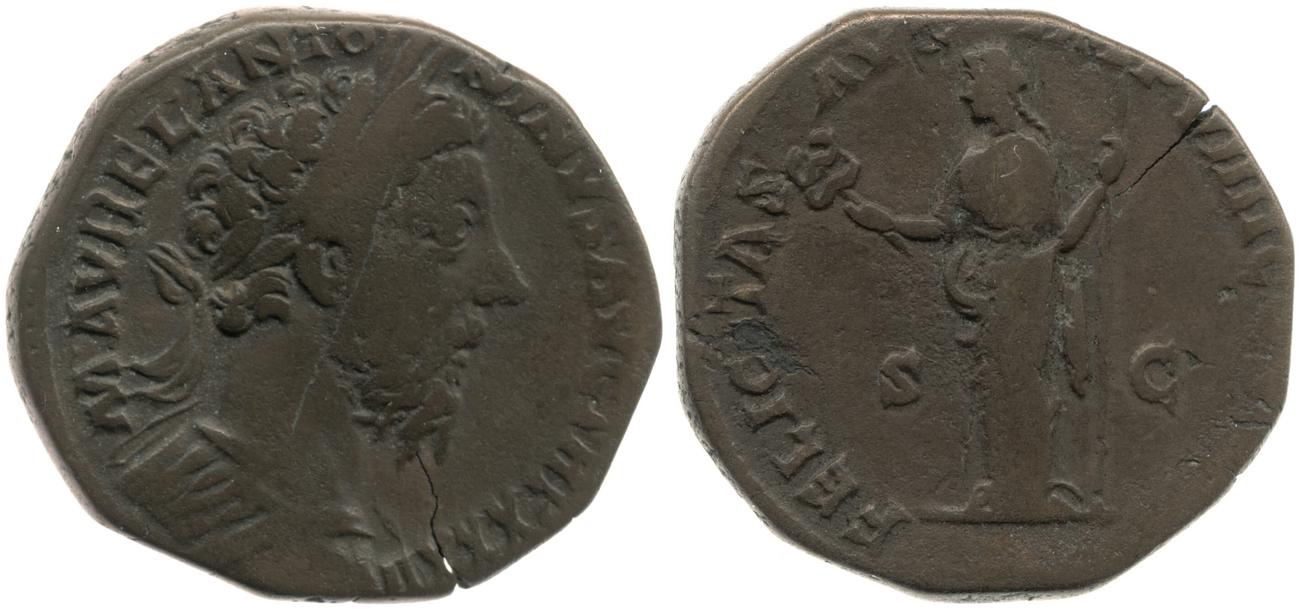 RIC III Marcus Aurelius 1228, аверс, bm