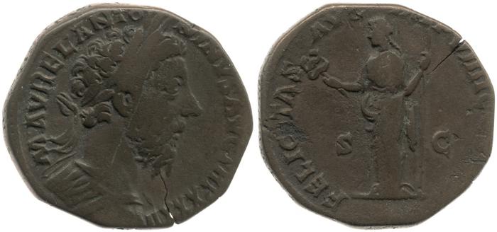 реверс RIC III Marcus Aurelius 1228