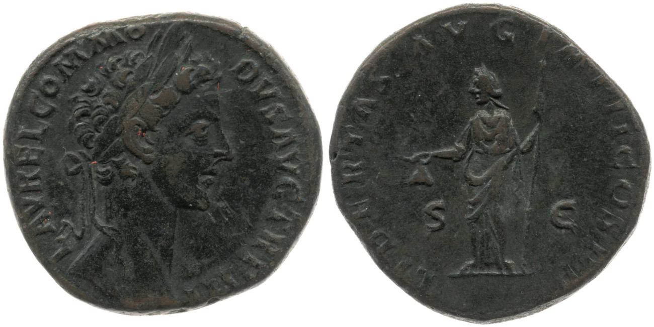 аверс RIC III Marcus Aurelius 1588