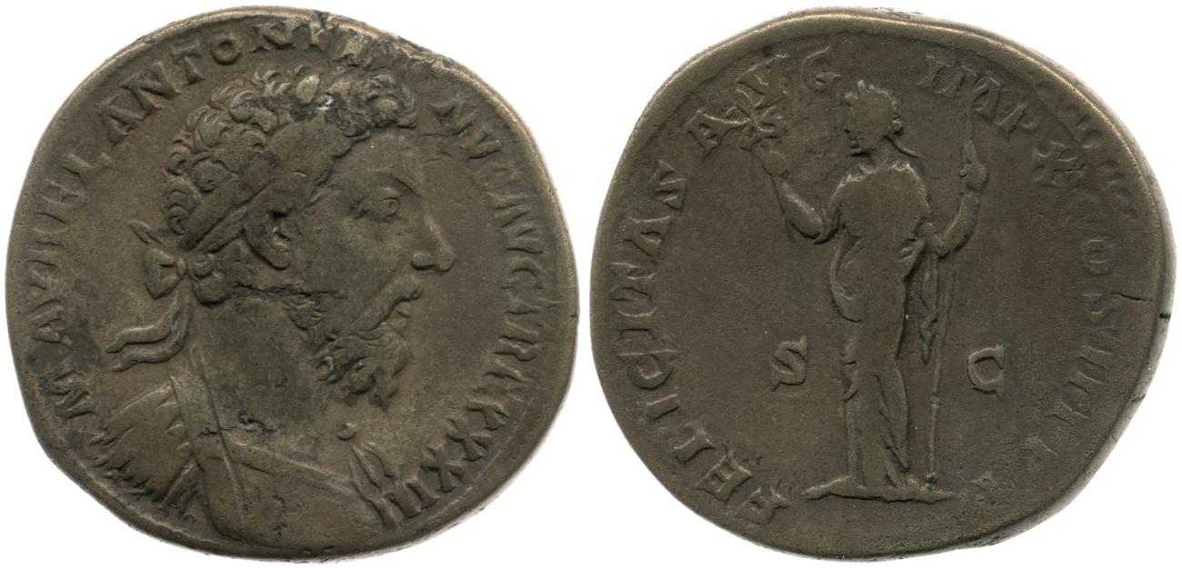 аверс RIC III Marcus Aurelius 1240