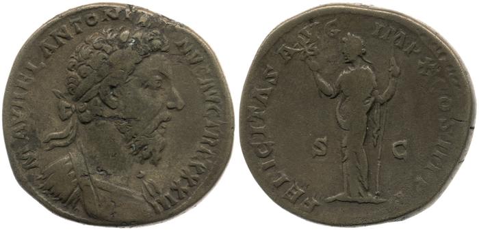 реверс RIC III Marcus Aurelius 1240