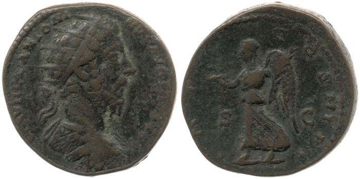 RIC III Marcus Aurelius 1242, реверс, bm