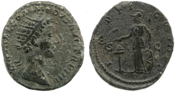 реверс RIC III Marcus Aurelius 1604