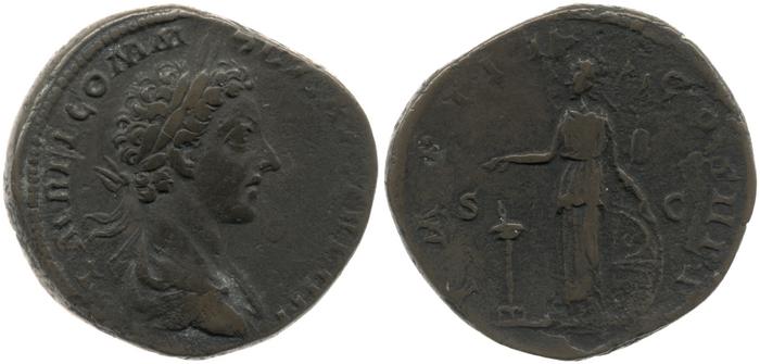 реверс RIC III Marcus Aurelius 1609