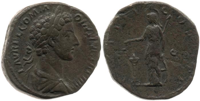 RIC III Marcus Aurelius 1609, реверс, bm