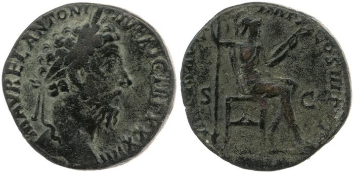 RIC III Marcus Aurelius 1249, реверс, bm