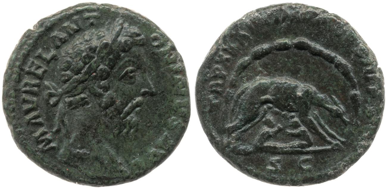 аверс RIC III Marcus Aurelius 1247