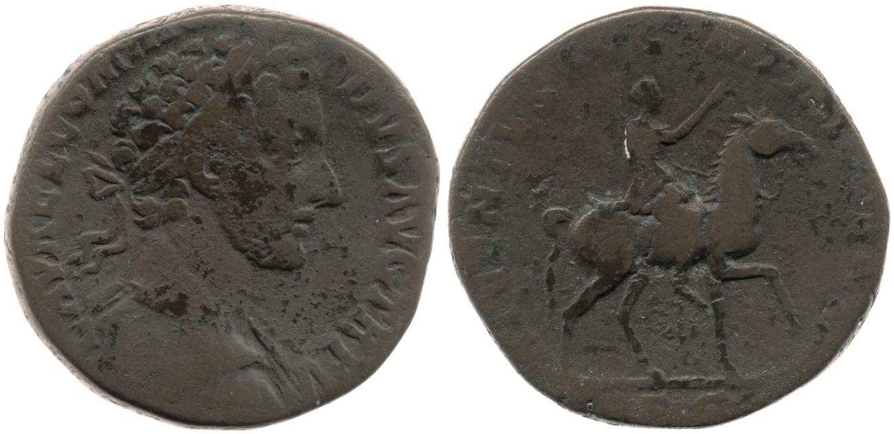 RIC III Marcus Aurelius 294, аверс, bm