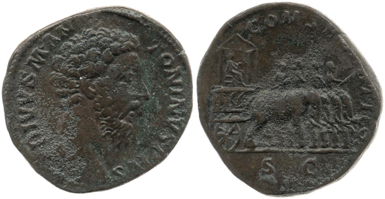 RIC III Commodus 661, аверс, bm