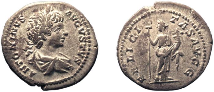 реверс RIC IV Caracalla 35