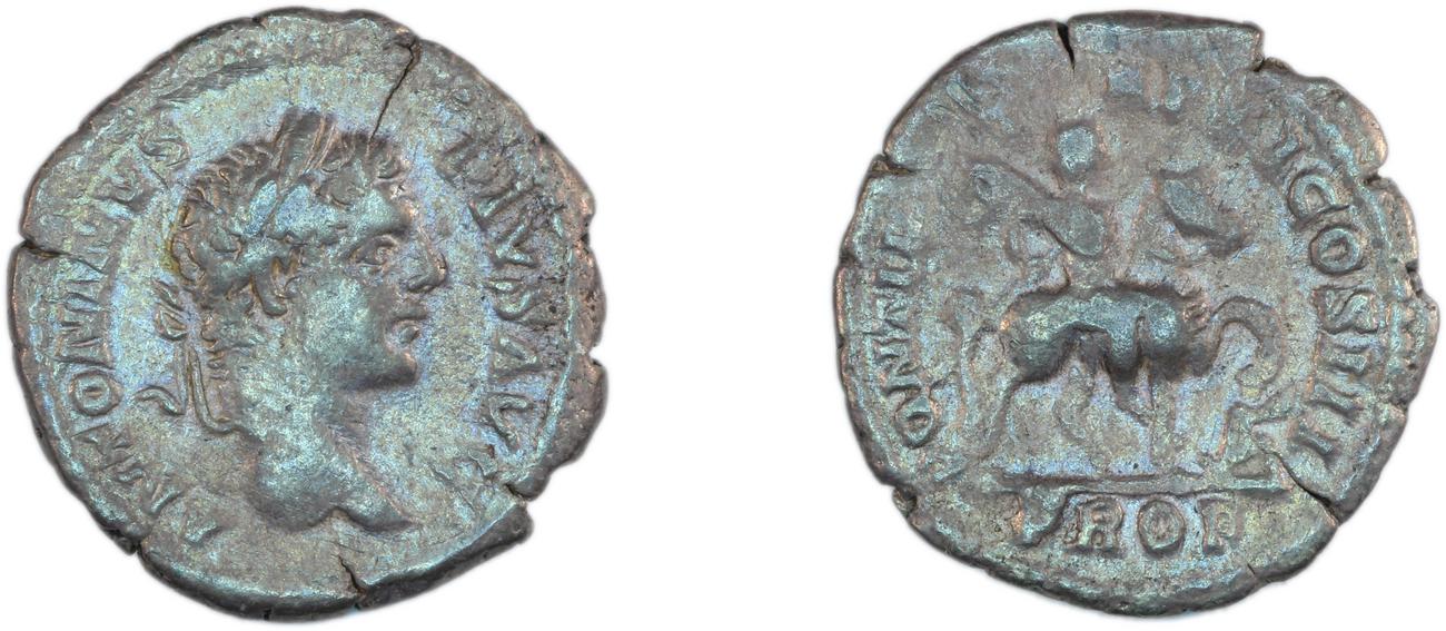 RIC IV Caracalla 108, obverse, bm
