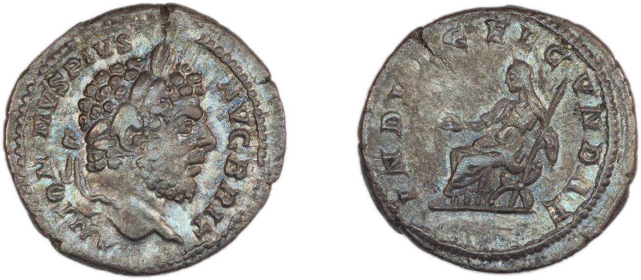 RIC IV Caracalla 214, аверс, bm