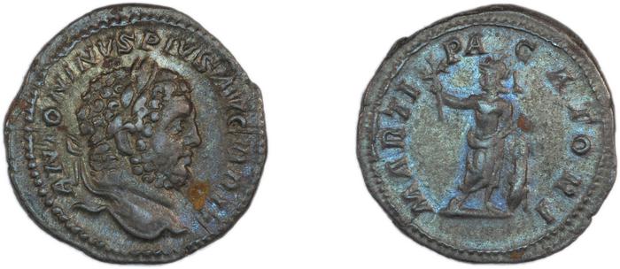RIC IV Caracalla 222, реверс, bm