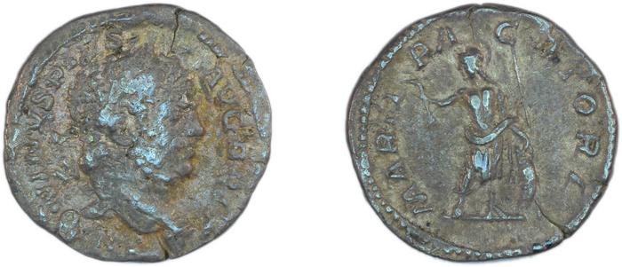 RIC IV Caracalla 222, реверс, bm