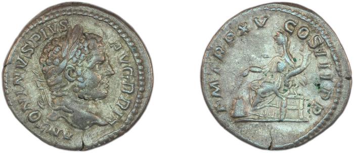 RIC IV Caracalla 195, реверс, bm