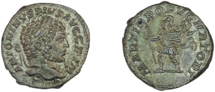 RIC IV Caracalla 307, реверс, bm