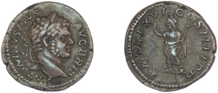 RIC IV Caracalla 208a, реверс, bm