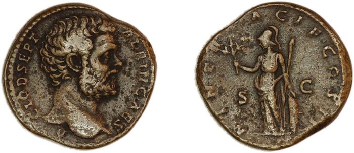RIC IV Clodius Albinus 54A, реверс, bm