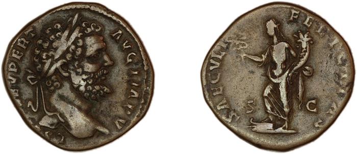 RIC IV Septimius Severus 692A, реверс, bm