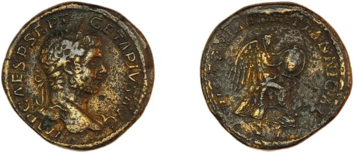 RIC IV Geta 166, реверс, bm
