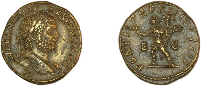 RIC IV Caracalla 450B, реверс, bm