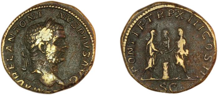 RIC IV Caracalla 452A, реверс, bm