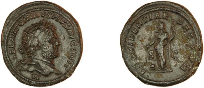 RIC IV Caracalla 511A, реверс, bm