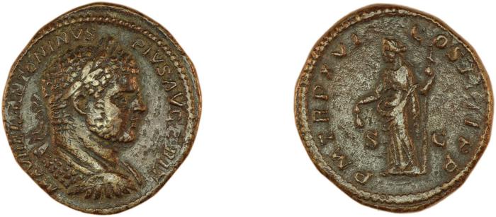 реверс RIC IV Caracalla 498B