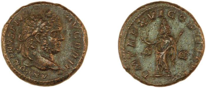 RIC IV Caracalla 505, реверс, bm