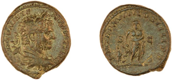 RIC IV Caracalla 554B, реверс, bm