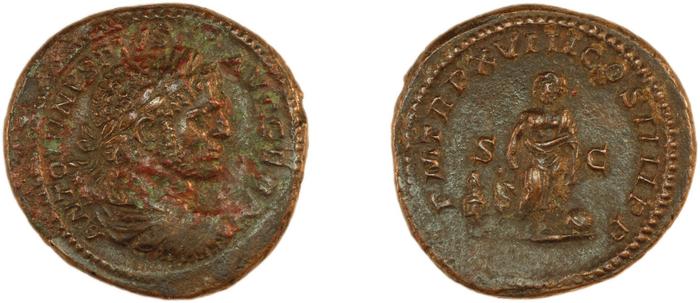 RIC IV Caracalla 554B, реверс, bm