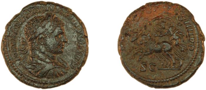 реверс RIC IV Caracalla 558C