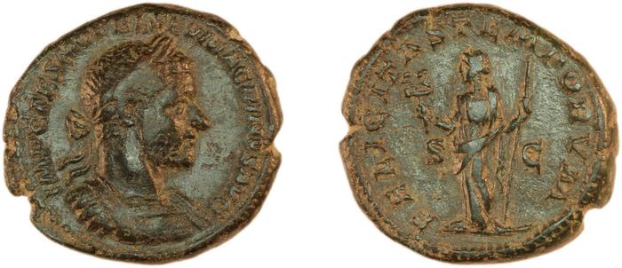 RIC IV Macrinus 178, реверс, bm