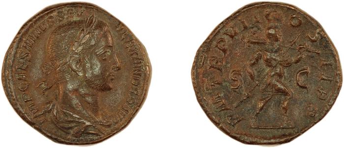 реверс RIC IV Severus Alexander 605