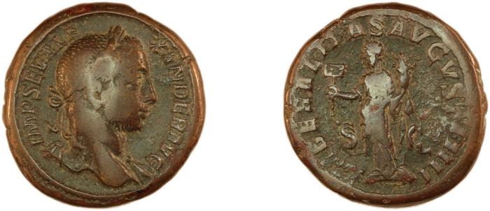 реверс RIC IV Severus Alexander 577