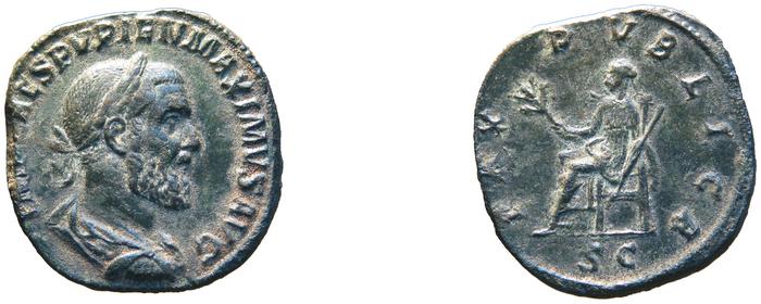 RIC IV Pupienus 22B, реверс, bm