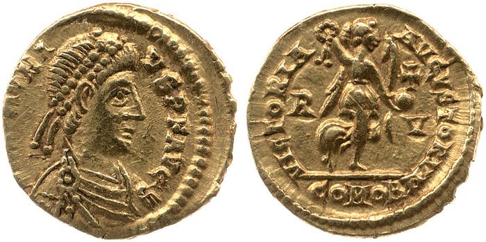 RIC X Honorius 1338, реверс, bm