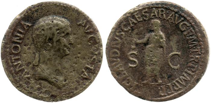 RIC I (second edition) Claudius 104, реверс, bm