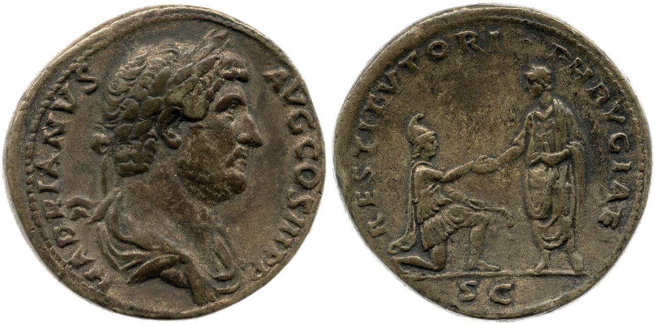 RIC II, Part 3 (second edition) Hadrian 1891, аверс, bm