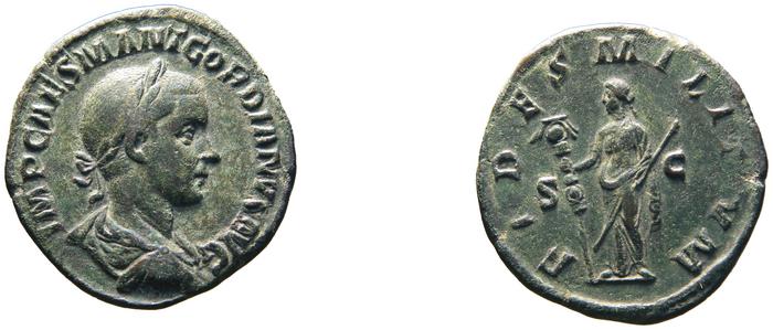 RIC IV Gordian III 254A, реверс, bm