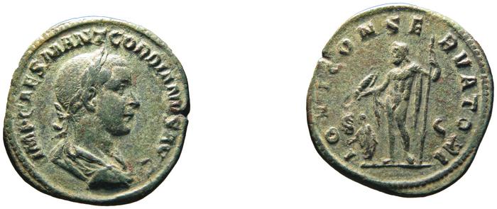 RIC IV Gordian III 255A, реверс, bm