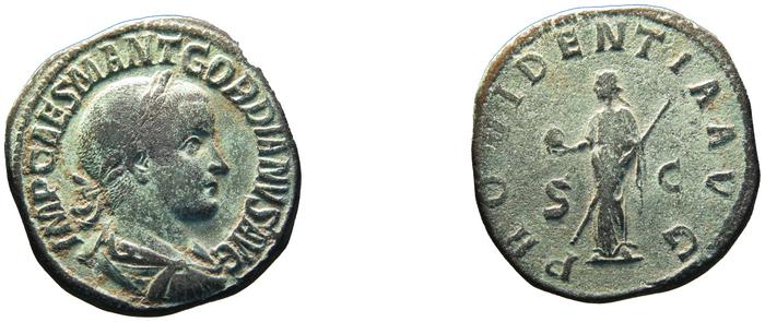 реверс RIC IV Gordian III 257A