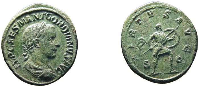 реверс RIC IV Gordian III 259A