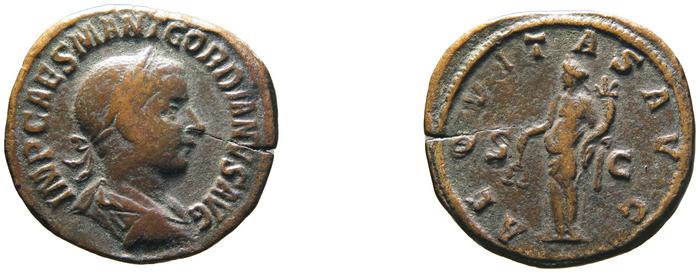 реверс RIC IV Gordian III 267A
