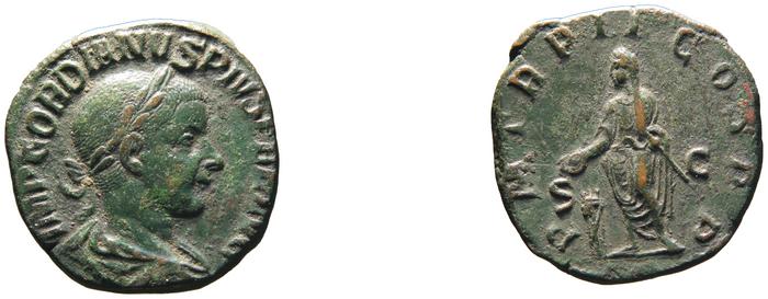 RIC IV Gordian III 291, реверс, bm