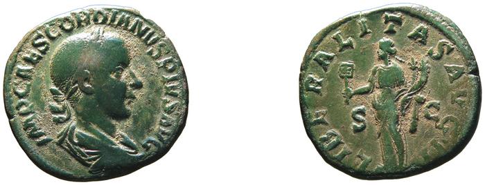 реверс RIC IV Gordian III 279A