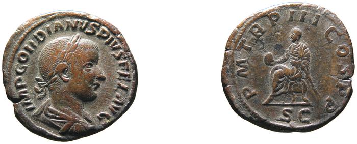 RIC IV Gordian III 294A, реверс, bm