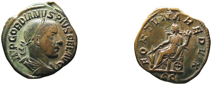 RIC IV Gordian III 331A, реверс, bm