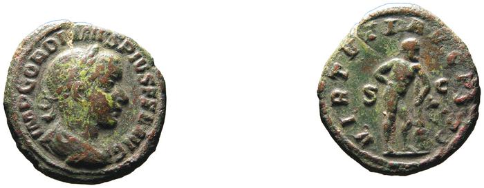 RIC IV Gordian III 309, реверс, bm